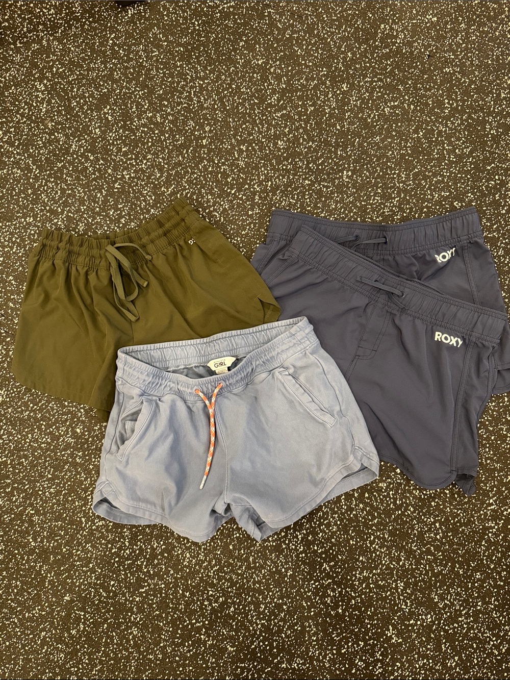 Roxy DSG Athleta Girls shorts lot bundle size XXL 16 (womens XS) athletic summer